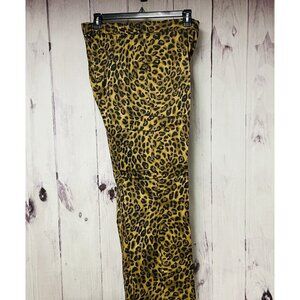 Terry Lewis Womens Size 16 Classic Luxuries Pants Stretch Leopard Print